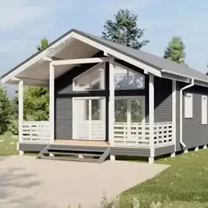 100 m2 Tek Katlı Karaca Ahşap Ev Modeli