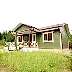 40 m2 Kütük ev dış görseli