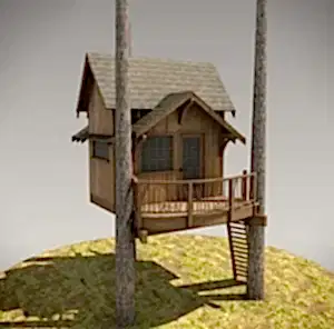 Arka tarafı Verandası