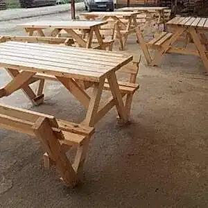 ahşap piknik masası