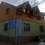 Kütük ev modelleri dış arka görseli