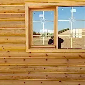 120 m2 tomruk ev cam pencere detay görseli