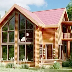 150 m2 Tomruk Ağaç Ev