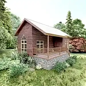 80m² İki Katlı Ahşap Ev Projesi Modeli