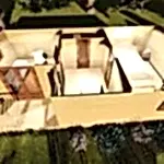 Üsten oda yerleşim gösteren detay