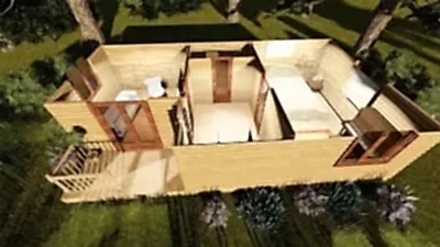 Üsten oda yerleşim gösteren detay