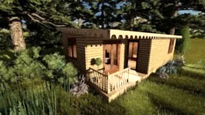 Veranda detay 3d gösterim