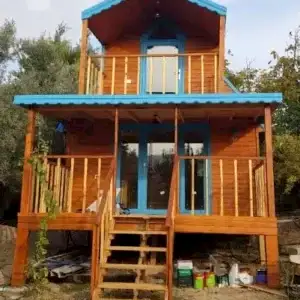 Doğal Ahşap Ev Mimoza Tasarımı Foça Gencelli