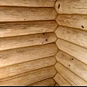 tomruk duvar malzemesinin köşe bağlantı yeri