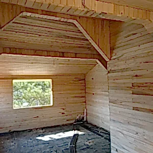 Ahşap ev iç imalat aşaması