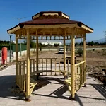 9 m2 Ahşap altıgen kamelya