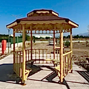 9 m2 Ahşap altıgen kamelya