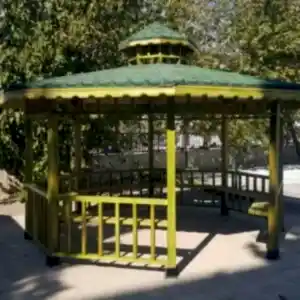 Yeşil Renkli Sekizgen Modern Kamelya